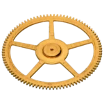 Driving wheel over third wheel